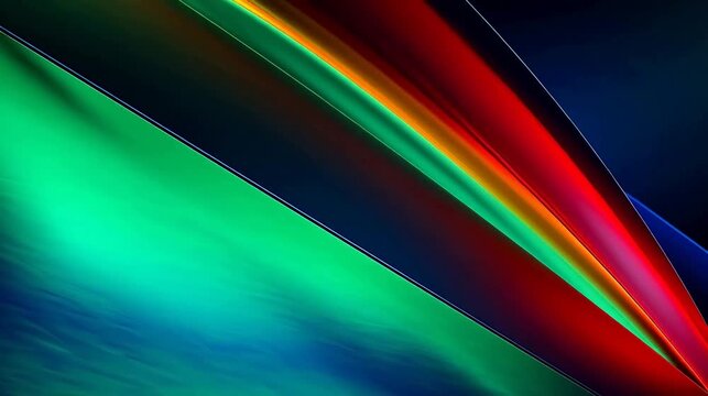 Abstract colorful light beams