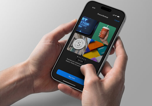 Phone Mockup - Hands Holding