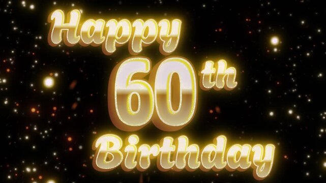 Celebrate a milestone with this animated 60th birthday greeting, filled with golden elegance and sparkle.