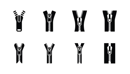 Black and white zipper collection  © MdTaz