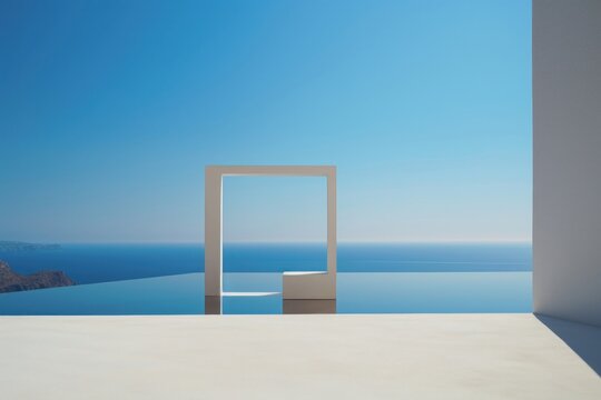 Gerden and sky empty outdoors nature sea.