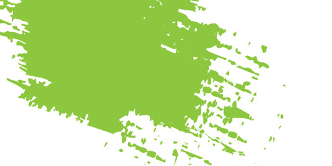 Green brush stroke isolated on white background. Trendy brush stroke for green ink paint, grunge backdrop, dirt banner, watercolor design and dirty texture. Brush stroke vector illustration