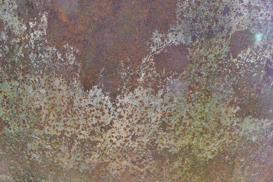 old rusty ship hull of a barge