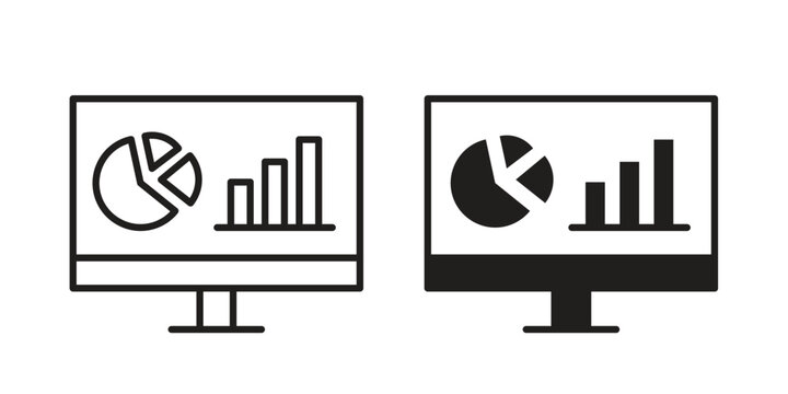 Dashboard icon concept. Silhouette, glyph symbol. Isolated design.