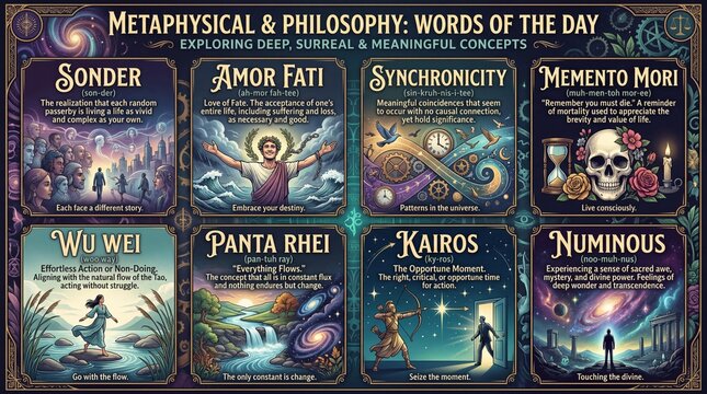 Metaphysical Philosophy Word Of The Day Educational Poster