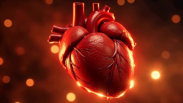 Human heart anatomy illustration