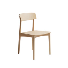 Fototapeta premium A modern wooden chair on transparent background