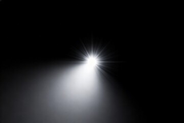 Obraz premium Spotlight beam on dark background