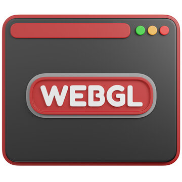3D render  WebGL Browser Window Icon