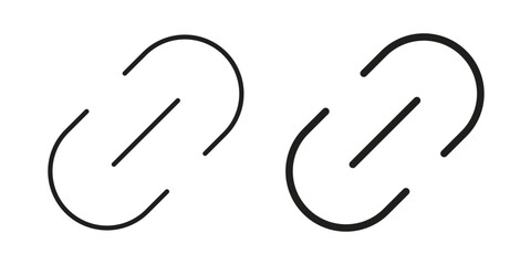 Obraz premium Link icon concept. Silhouette, glyph symbol. Isolated design.