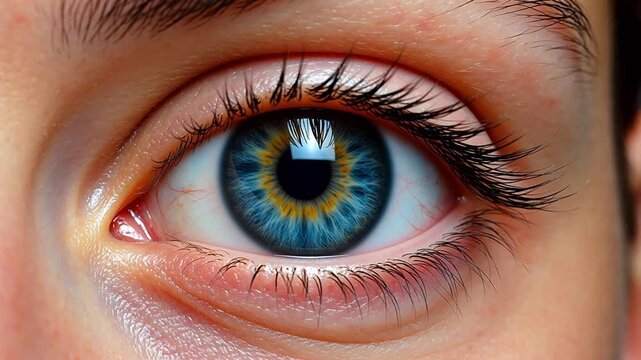 Closeup of a human eye
