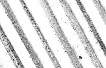 Fototapeta na wymiar Macro charcoal texture with soft diagonal stripes, dusty grain, and scattered dark fragments isolated on a transparent background. Ideal for grunge overlays, distressed graphics, and compositing.