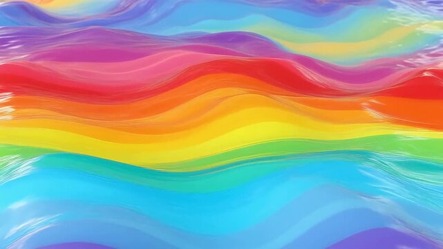 Colorful wavy abstract pattern