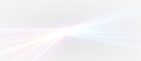 Abstract Neon Light Speed Lines Overlay on Black Background