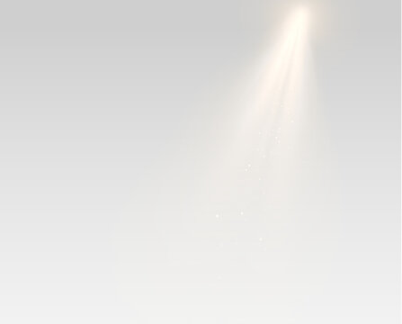 Stage Spotlight Ray Overlay with Dramatic Light Beam Effect PNG