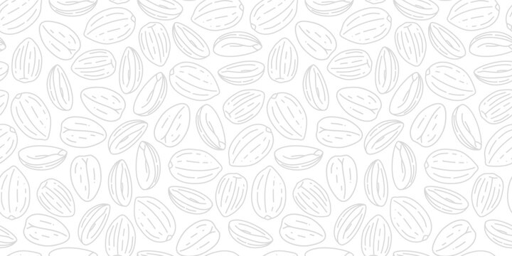 doodle peanut seamless pattern background. doodle peanuts pattern for packaging. peanut beans pattern.
