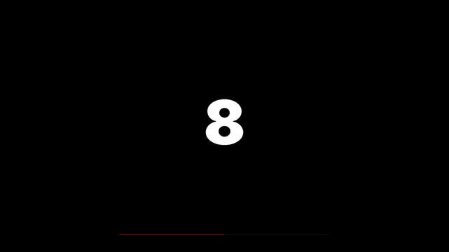Nuclear Countdown Timer to Global Silence Emergency Broadcast Terminated World War III Apocalypse Simulation Video Background 4K