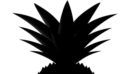 Fototapeta premium A silhouette of a pineapple, showcasing its distinct shape and texture