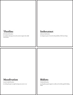 random aesthetic word poster 