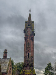 Old gates and building in front of a Cemetery in Liverpool, UK. © Sonny
