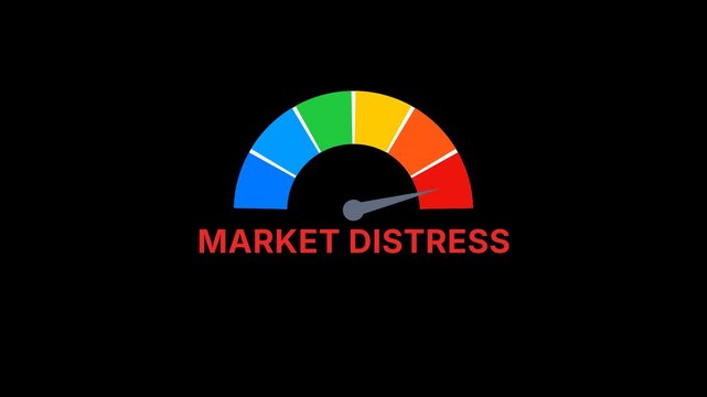 Market distress Risk meter Animation