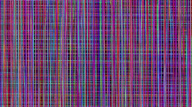 Digital Glitch and Colorful Neon Screen Error Background