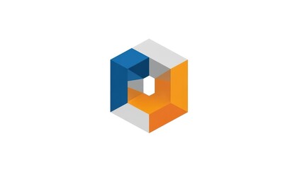 Obraz premium 3D Cube Logo Design Element.