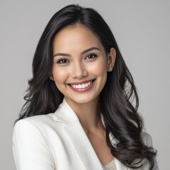 Fototapeta premium A powerful businesswoman in a luxurious setting, expressing elegance, authority, and modern corporate strength.Executive Power and Elegance.