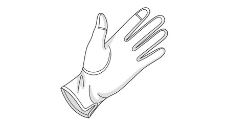Obraz premium Illustration of a Hand with Glove.