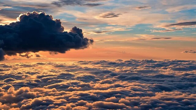 Clouds and sky at sunset