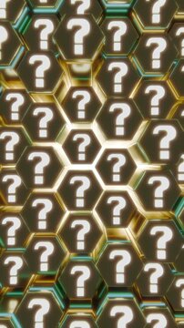 Question marks symbols representing existential doubts