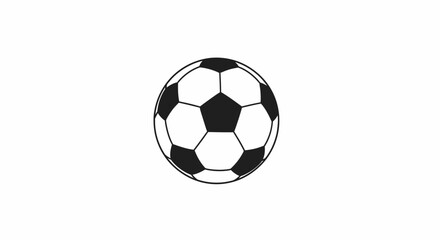 Fototapeta premium Soccer ball isolated on white background for sports and recreation concepts