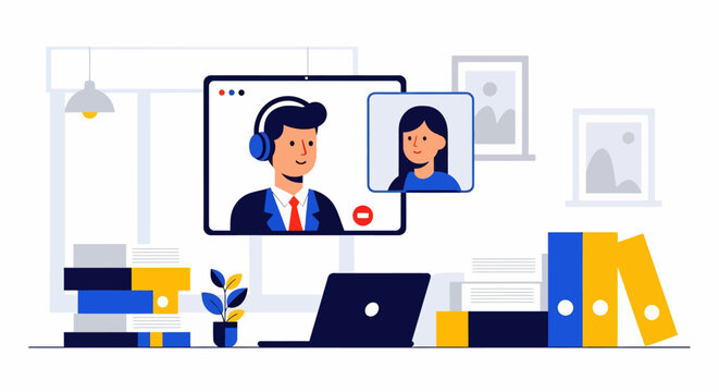 Remote Work Video Call.