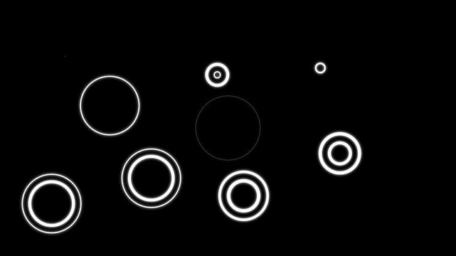 Cartoon animated explosion FX 4K showing circle blast fireworks,&nbsp;Circle explosion with line shape fireworks blast, bursting firework element, ellipse bursting on black screen background. 4k video