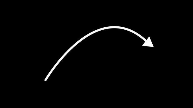 Abstract arrow business graph icon animation background