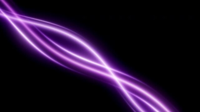 Purple Neon Light Lines Moving Top Left to Bottom Right Diagonal Energy Wave Trail Transparent Alpha Channel 4K