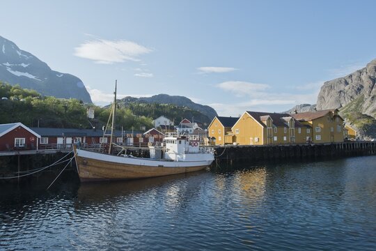 Nusfjord, old fishing village, Lofoten, Norway