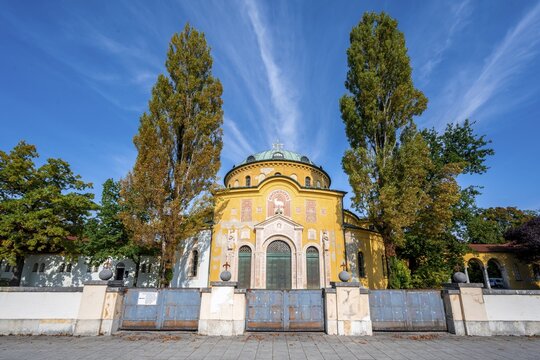 Funeral Hall, Westfriedhof, Munich, Upper Bavaria, Bavaria, Germany
