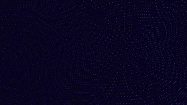Dark Blue Abstract Background with Subtle Wavy Grid Texture Flowing Motion, Digital Technology Concept Backdrop