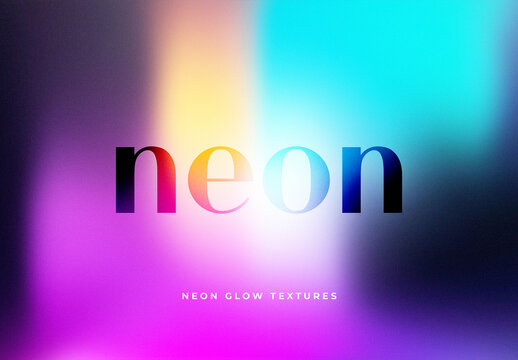 Abstract Neon Glow Blur