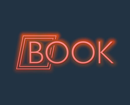 Testo BOOK con font variabile e sfondo colorato
