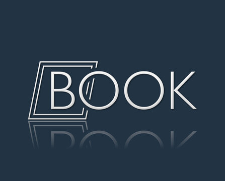 Testo BOOK con font variabile e sfondo colorato