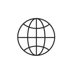 Obraz premium Simple Globe Icon.
