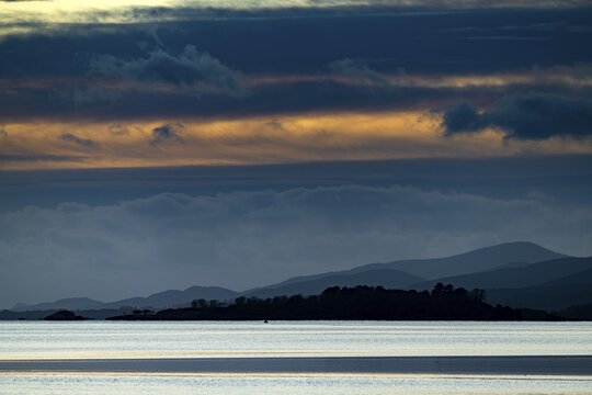 Kenmare Bay at blue hour, Kenmare, County Kerry, Ireland