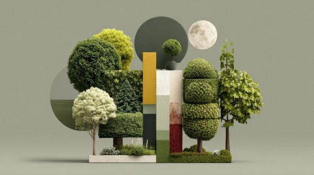 A tree silhouetted against a bright moon symbolizing the interrelation of nature and celestial elements in longevity