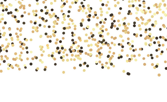 Abstract background featuring falling gold confetti, perfect for parties, celebrations, holiday designs, and festive occ