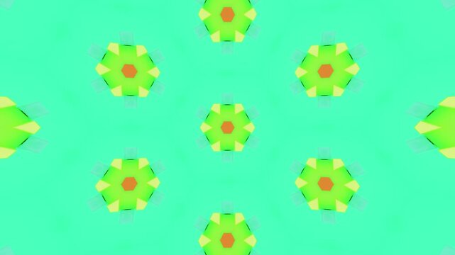 Kaleidoscope Loop Background &ndash; Abstract Symmetrical Pattern Animation