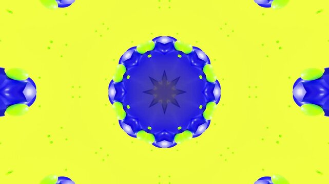 Ornamental Kaleidoscope Animation &ndash; Abstract Mosaic Background