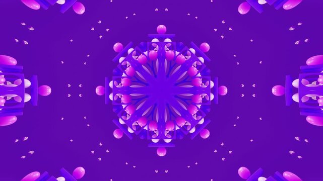 Seamless Geometric Pattern &ndash; Kaleidoscope Mandala Background Loop