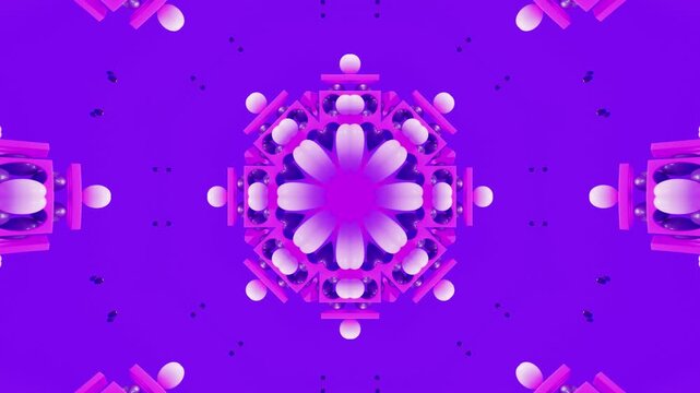 Abstract Symmetrical Kaleidoscope &ndash; Ornamental Background Motion